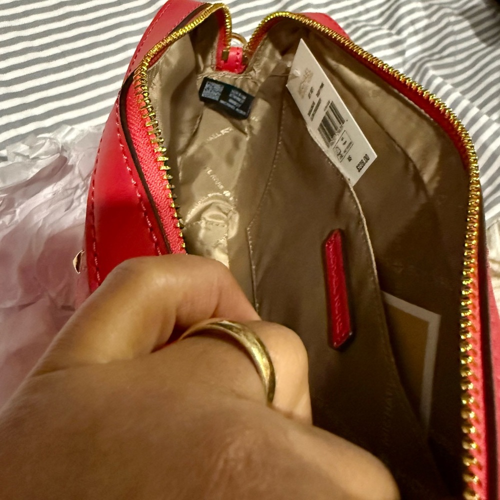Michael Kors Red Quilted Crossbody Bag - Picture 9 of 9